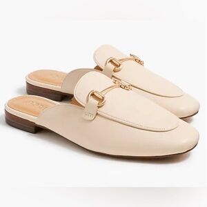 NWT J.Crew Size 9 Slip-on Mules Backless in Sea Sand Flats Preppy Shoes